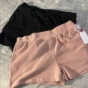 BetterTogether Black and Pink High Waist Women's Shorts
